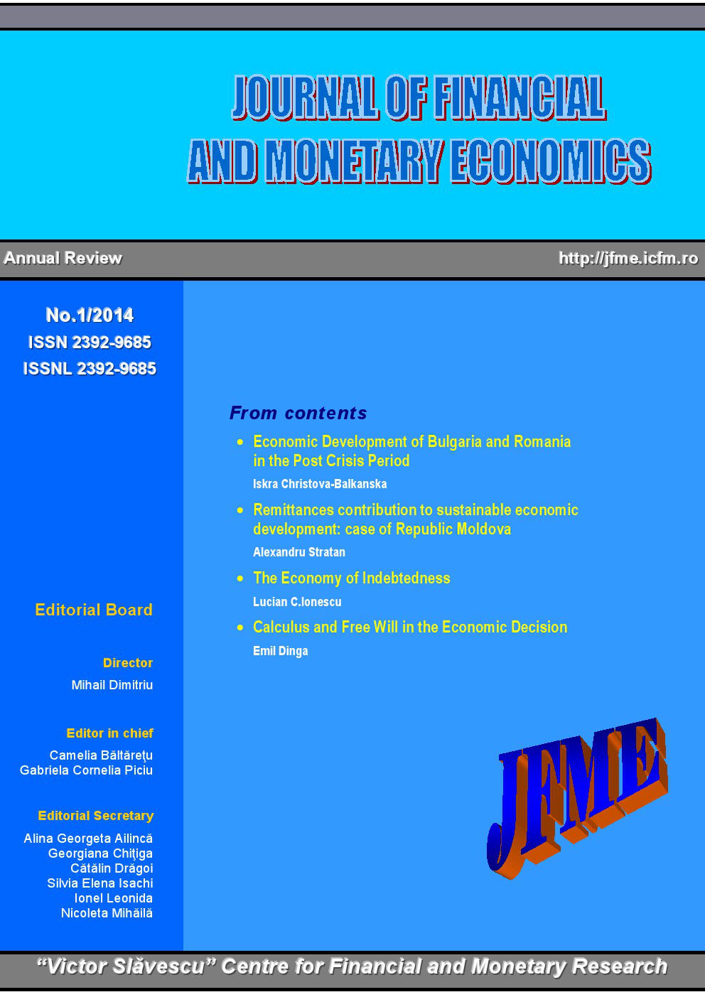 Journal of Financial and Monetary Economics cover